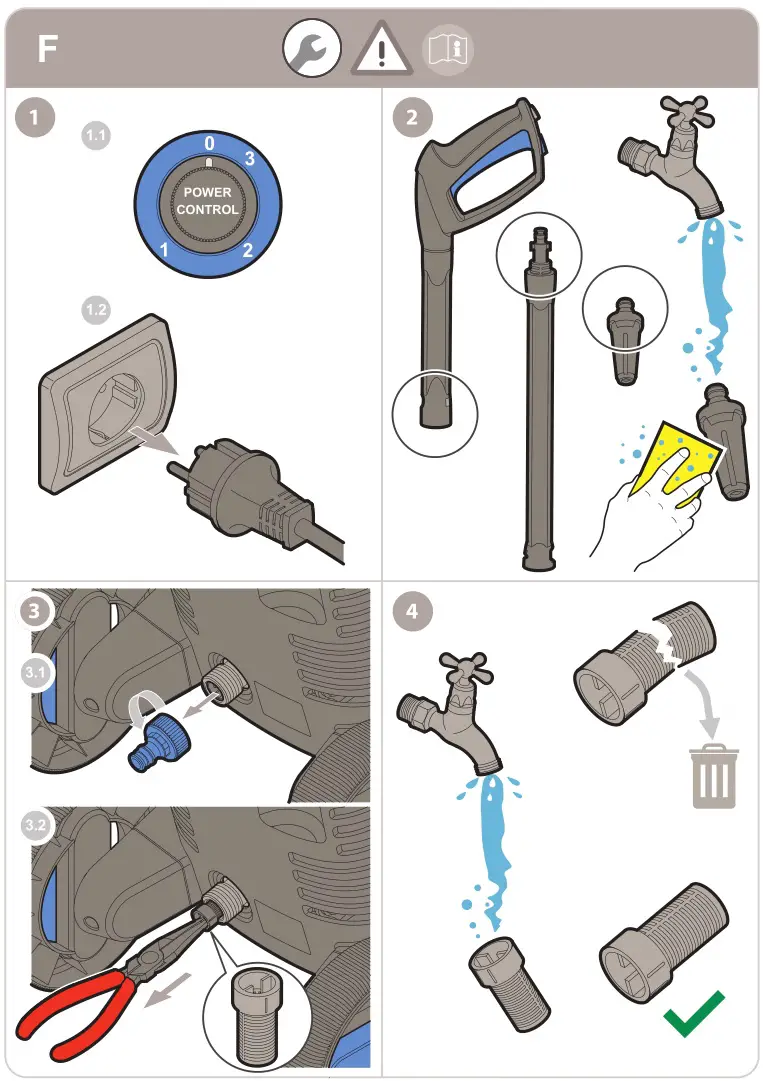 Nilfisk High Pressure Washer Core 140 Powercontrol - Assembly 17