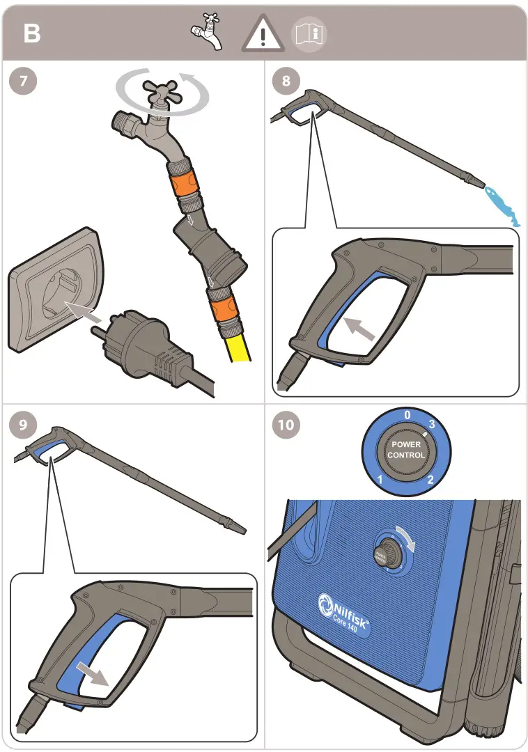 Nilfisk High Pressure Washer Core 140 Powercontrol - Assembly 9