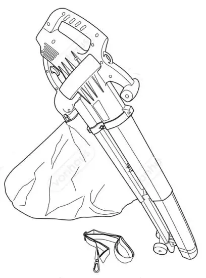 VonHaus 2500105 3 in 1 Leaf Blower