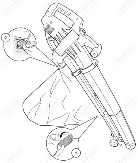 VonHaus 2500105 3 in 1 Leaf Blower - ASSEMBLY 3