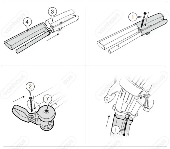 VonHaus 2500105 3 in 1 Leaf Blower - ASSEMBLY