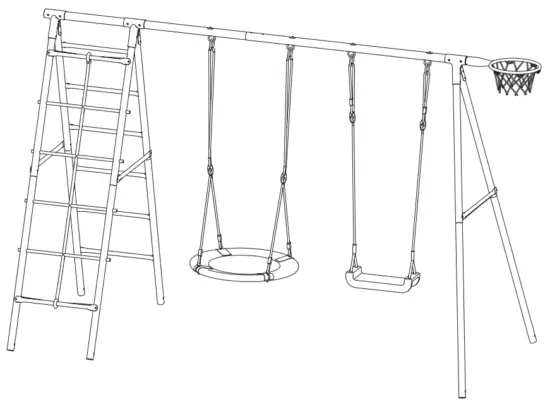 COSTWAY NP10248 Outdoor Swing Set