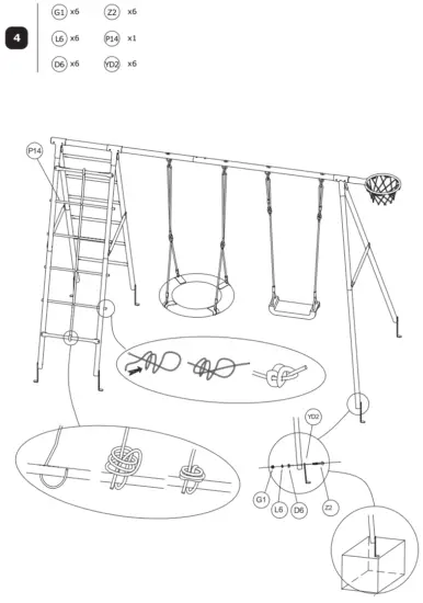 COSTWAY NP10248 Outdoor Swing Set - fig5