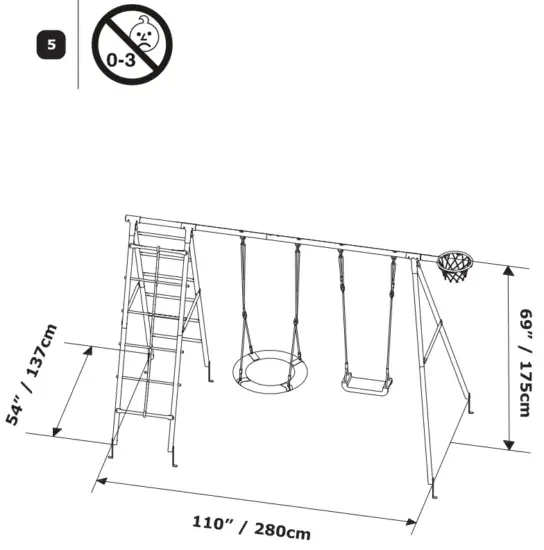 COSTWAY NP10248 Outdoor Swing Set - fig6
