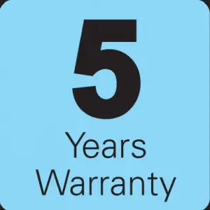 5 year warranty