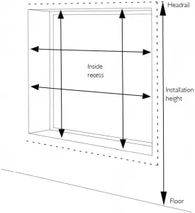 Outside window recess