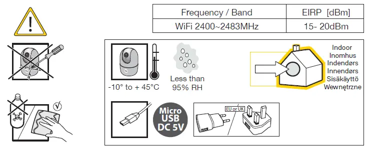 Yale PLv03 Indoor Wi-Fi Camera Pan & Tilt User- fig 10