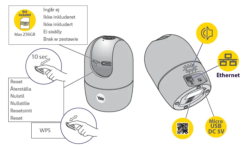 Yale PLv03 Indoor Wi-Fi Camera Pan & Tilt User- fig 2