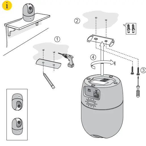 Yale PLv03 Indoor Wi-Fi Camera Pan & Tilt User- fig 8