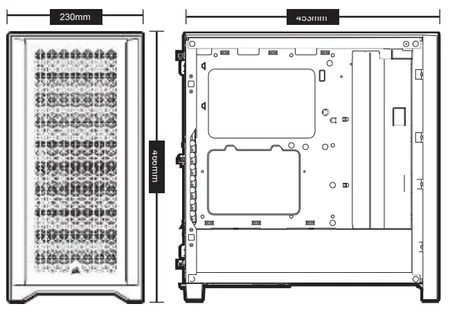CORSAIR 4000D AIRFLOW Mid Tower PC Case - fig