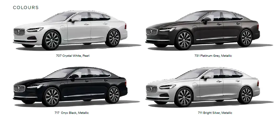 Volvo S90 Recharge plug-in hybrid sedan fig 1