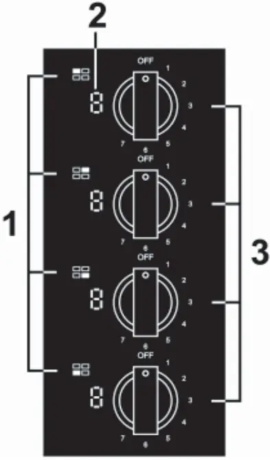 kleenmaid CCTB6020 60cm Ceramic Cooktop With Knob Control - Control Panel