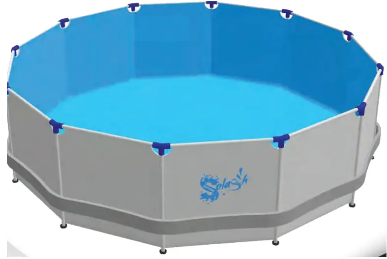 Pyle USA SLPLRND9 Round Metal Frame Pool Set User Manual