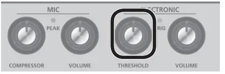 Roland ELCajon Mic Processor - setting is raised