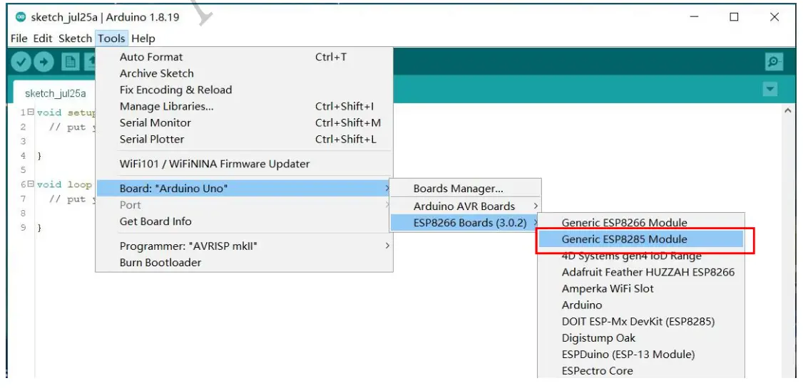 AITOSEE SENTRY 2 Arduino IDE WiFi Firmware - fig3