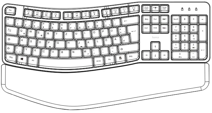 hama EKC-400 Ergonomic Keyboard-fig1