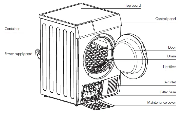 TESLA WT8C90M Front Load Tumble Dryer-1