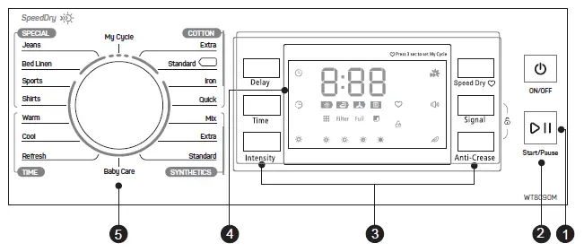 TESLA WT8C90M Front Load Tumble Dryer-9