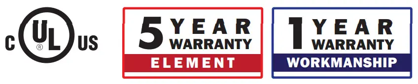 QMARK MUH PRO Series Electric Unit Heaters - Warranty