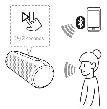 LG Portable Bluetooth Speaker Owner’s Manual - Voice Command