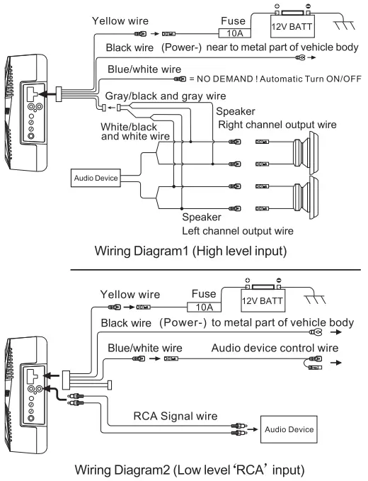 Installation and wiring