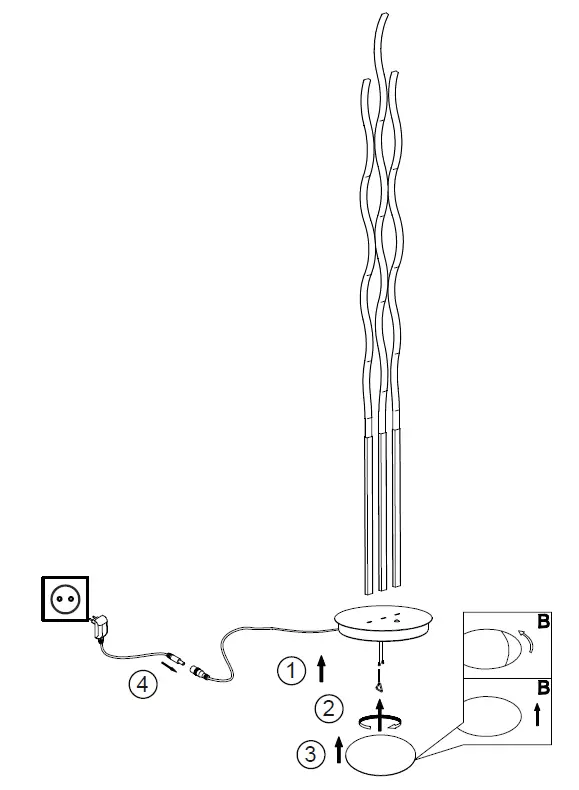 Paul Neuhaus 15127 LED Wave Floor Lamp 05