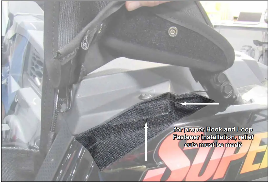 RZR XP 1000 Primal Soft Cab Enclosure Upper Doors Installation Instruction illustration