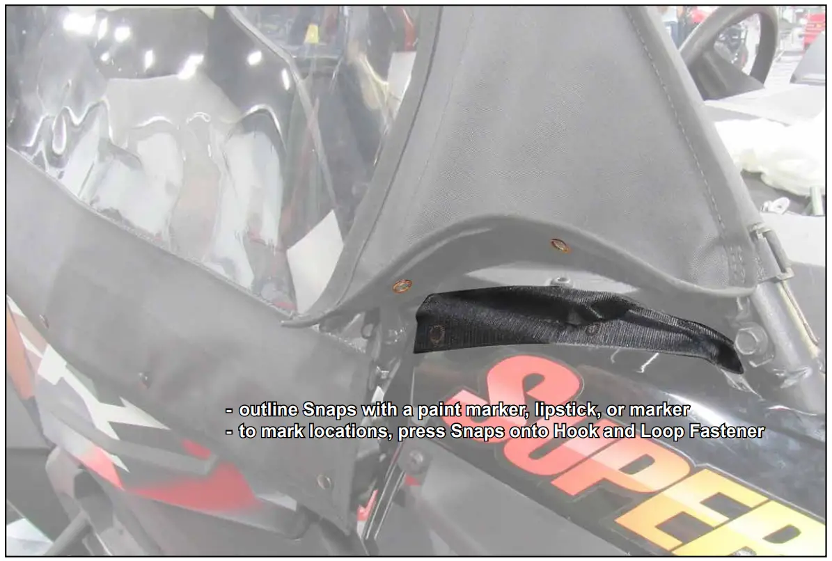 RZR XP 1000 Primal Soft Cab Enclosure Upper Doors Installation Instruction illustration