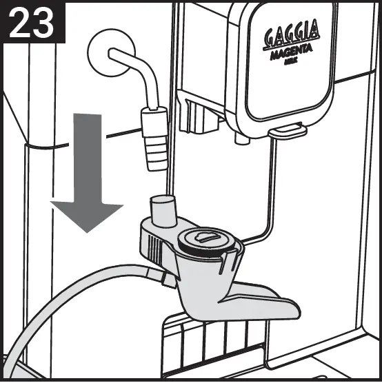 GAGGIA RI8701 Magenta Milk Automatic Coffee Maker 57