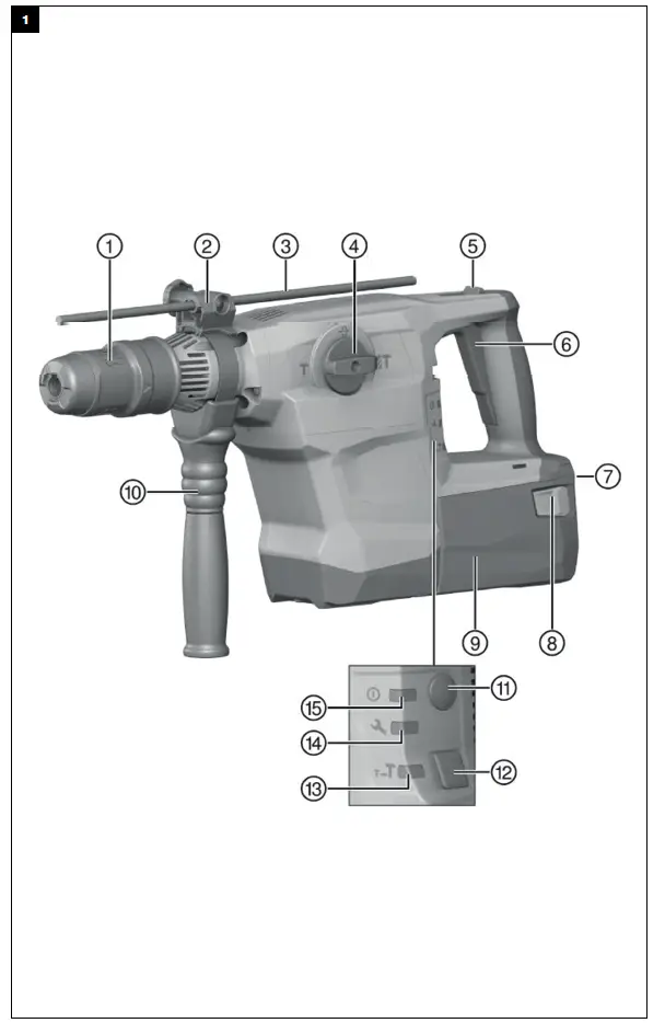 HILTI-TE-60-A36-Cordless-rotary-hammer - Cordless-FIG1