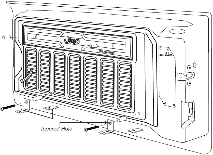Stinger TXJWB12 12 Inch Tailgate Mounted Enclosure 29