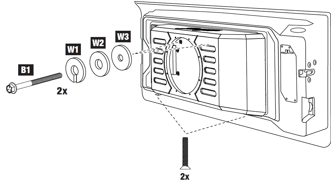 Stinger TXJWB12 12 Inch Tailgate Mounted Enclosure 32