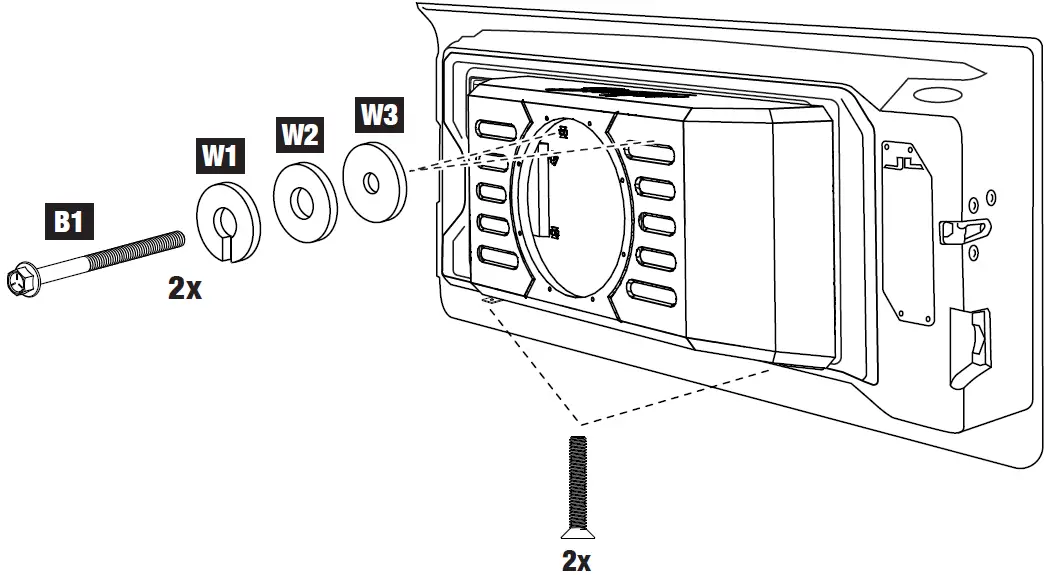 Stinger TXJWB12 12 Inch Tailgate Mounted Enclosure 39
