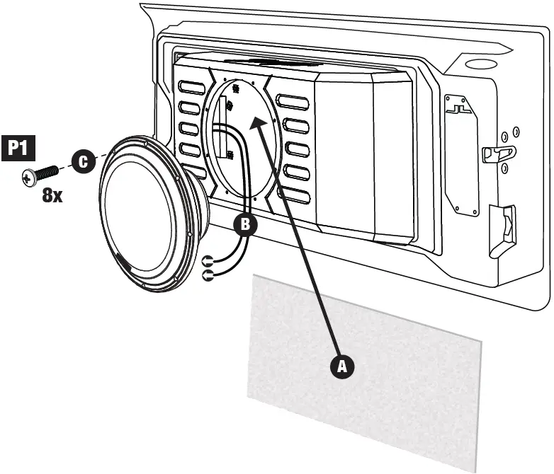 Stinger TXJWB12 12 Inch Tailgate Mounted Enclosure 43