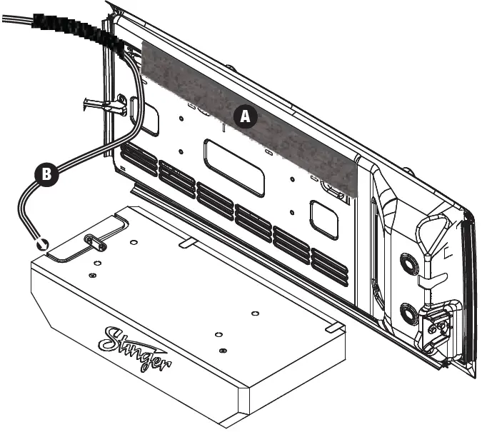 Stinger TXJWB12 12 Inch Tailgate Mounted Enclosure 45
