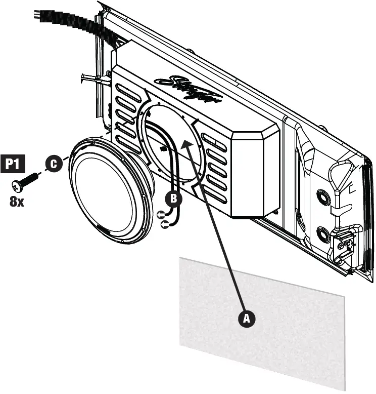 Stinger TXJWB12 12 Inch Tailgate Mounted Enclosure 53