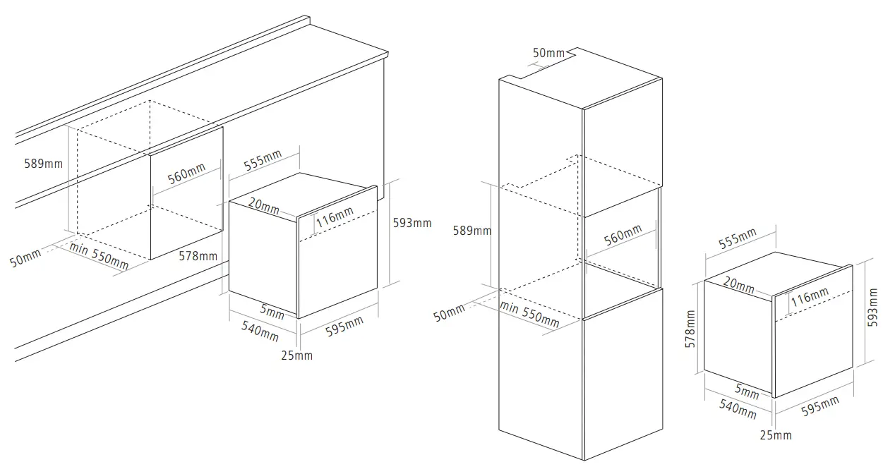 caple C2402 Electric Pyrolytic Single Oven