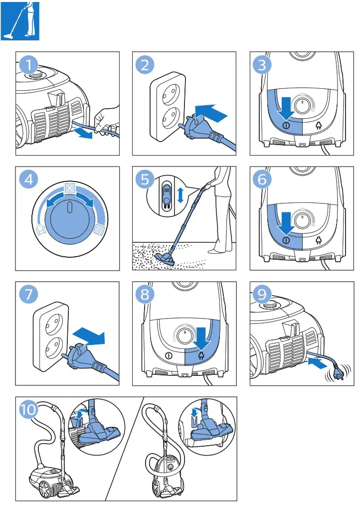 PHILIPS FC8594 5000 Series Bagged Vacuum Cleaner - overview 4