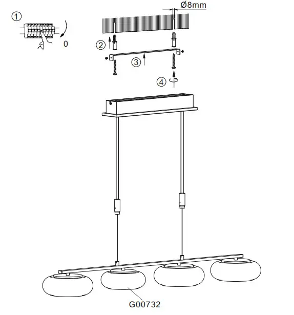 Paul Neuhaus Q ETIENNE LED Hanging Light - Figure 2