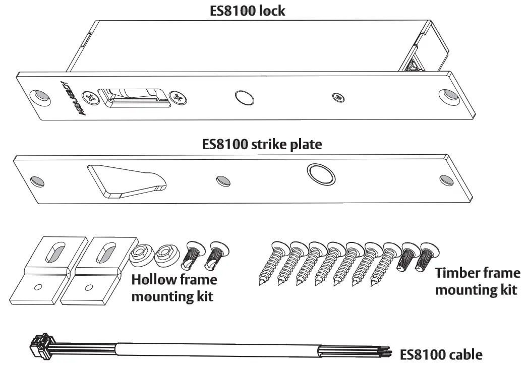ASSA ABLOY ES8100 Wireless Door Locks - Contents