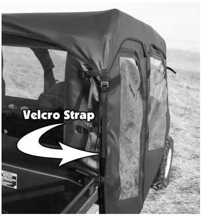 FALCON RIDGE JD-550S4-FC04 John Deere Gator XUV 550 S4 Full Cab with Aero-Vent Lexan Windshield-fig12