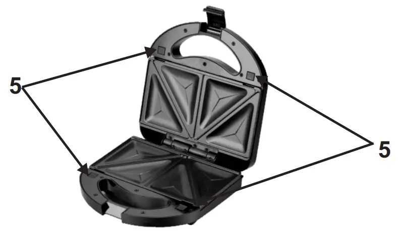 mesko MS 3045 Sandwich Maker - Fig 3