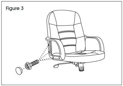 ULINE H-3641 Leather Manager’s Chair Installation Guide - Figure 3