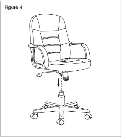 ULINE H-3641 Leather Manager’s Chair Installation Guide - Figure 4
