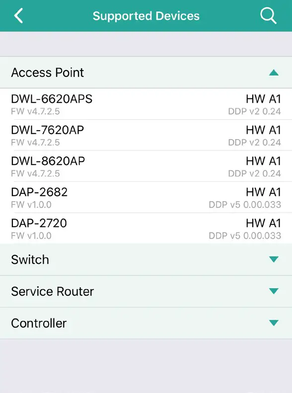 D-Link Network Assistant (DNA) -Supported Devices
