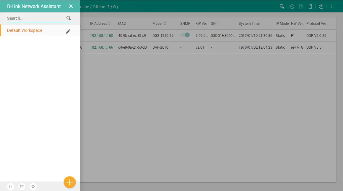 D-Link Network Assistant (DNA) -Workspace Management