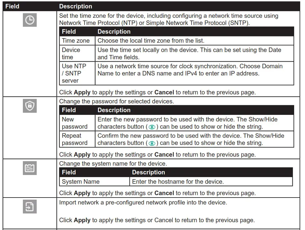 D-Link Network Assistant - Figure 7-2—Device Settings 2