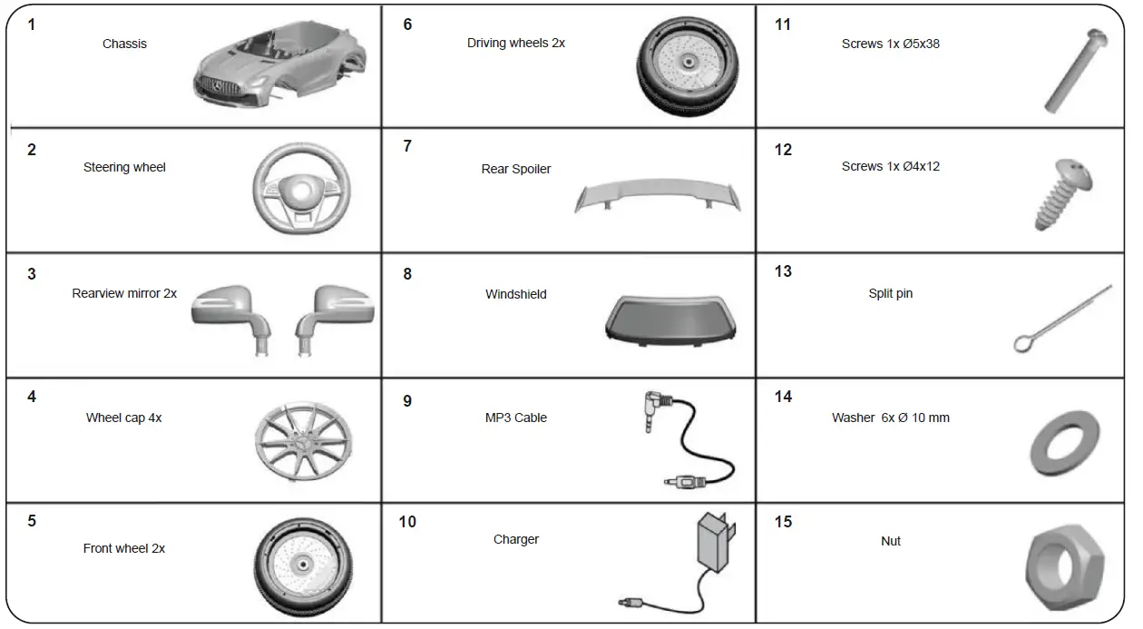 JAMARA 460548 Mercedes AMG GT R-1