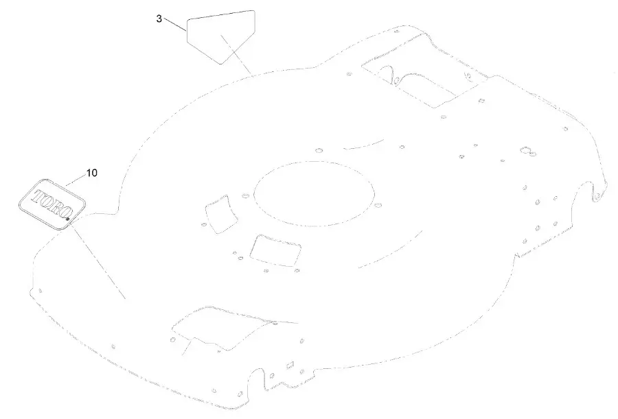 TORO 22in Recycler Lawn Mower - Decal Assembly