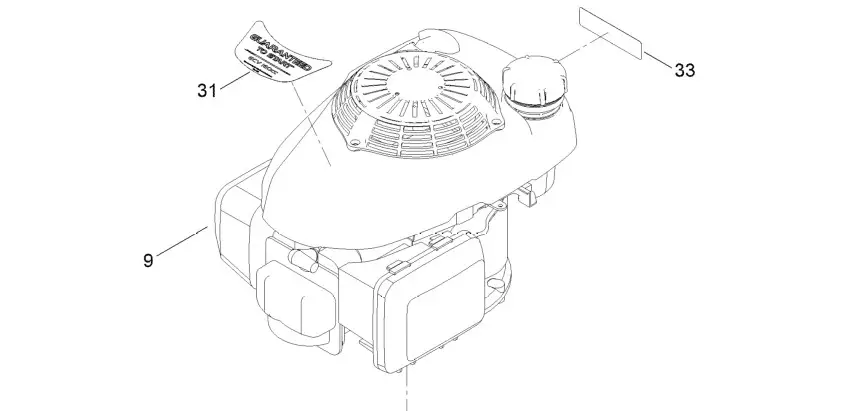 TORO 22in Recycler Lawn Mower - Engine and Blade Assembly 1